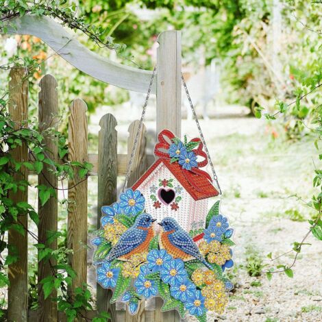 bird's Nest 3 Diamond Painting Wreath, 5d Diamond Painting Diy Set, Children/family/decoration/christmas Colourful Diamond Painting (1/3)