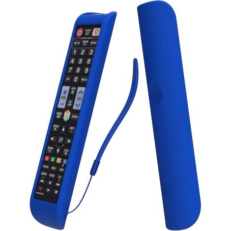 bleu-housse Coque De Protection Pour Tlcommande Samsung Smart Tv Aa59-00638a Etui Pour Tlcommande Housse De Protection Antidrapante En Silicone (1/5)