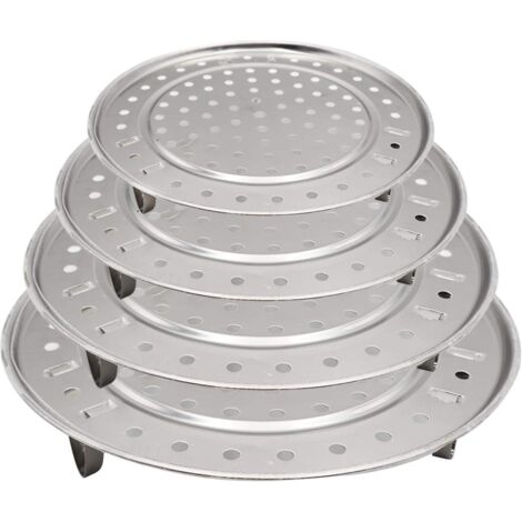 4 Pices Vapeur Plateau Rond Cuiseur Vapeur Rack Cuisson Vapeur Support Panier Vapeur Plateau Rond Cuiseur Vapeur Rack Avec Amovible Jambes Vapeur (1/5)