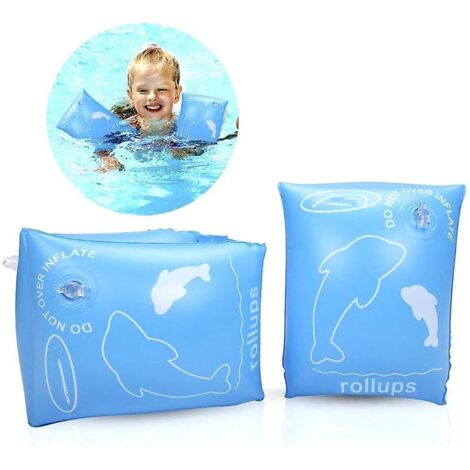 anneaux Gonflables De Brassards De Natation De Flotteur(plus De 4 Ans Poids Infrieur 80 Kilogrammes, Bleu),bandes Flottantes D'ailes D'ailes De B (1/5)