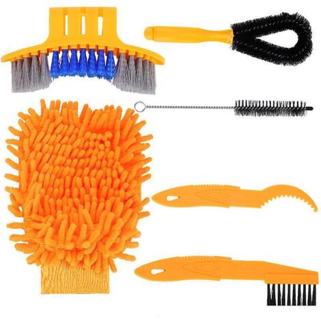 nettoyage De La Chane De Vlo 6 Pices, Brosse De Nettoyage Pour Tous Les Types De Nettoyage De Vlo Outil De Nettoyage De La Chane De Vlo Manivelles (1/3)