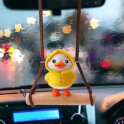 sangle De Voiture Swing Canard, Accessoires Intrieurs De Rtroviseur De Voiture, Cadeaux De Dcoration Intrieure (1/5)