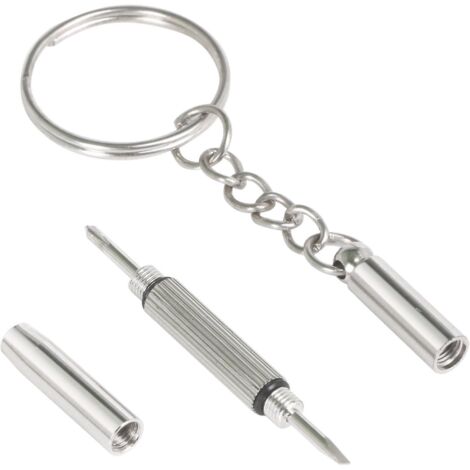 tournevis De Rparation De Poche Porte-cls Double Phillips, Plat Et Porte-crou Pour Lunettes Et Lunettes De Soleil (1/5)