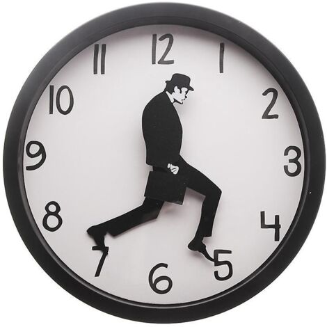 25cm Horloge Mute Ministry Of Silly Walks Dcoration Comdienne Horloge Mute Humoristique Parfaite Pour Chambre Bureau Bibliothque Dcoration Murale (1/5)