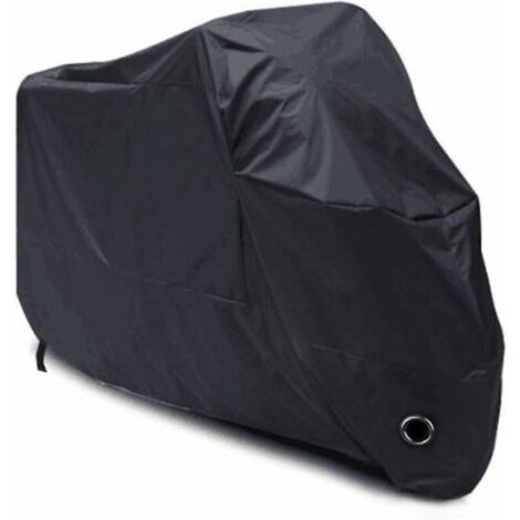 housse De Protection Pour Moto Impermable- Xl 230x95x125cm, Rsistant Au Froid Et Intempries 210d Noir Protge De La Poussire (1/5)