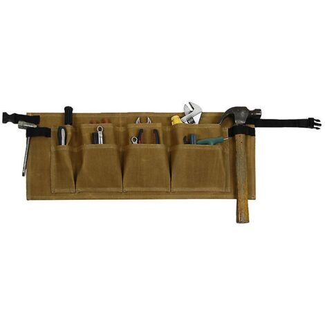 64,5 26 Cm (kaki) Matriel De Stockage D'outils Sac Banane Outil De Travail De Jardin Tablier Lectricien Charpentier Nettoyage Tablier Rsistant Au (1/5)