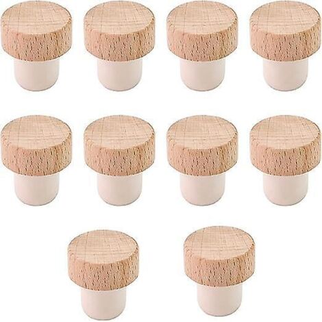 lot De 10 Bouchons En Forme De T Pour Bouteille De Vin, Bouchon Liege, Bouchons En Forme De T Rutilisables Pour Huiles, Boissons Ou Liquides (1/5)