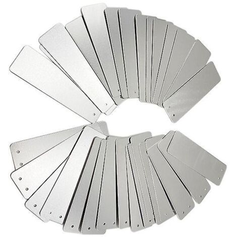 100 Tiquettes En Aluminium Pour Le Jardinage - Rectangle, Panneaux De Signalisation Pour L'extrieur, Panneaux En Mtal, Tiquettes Pour Les Plantes (1/5)
