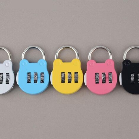 5 Pcs Cadenas Valise Avion, Cadenas Code De 3 Chiffres, Cadenas De ...