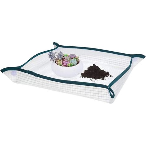 2pcs Tapis De Plantation En Pot Avec Revtement En Polythylne Anti-salissure, Tanche, Rutilisable, Portable, Pliable, Pour La Maison De Fleurs (1/5)