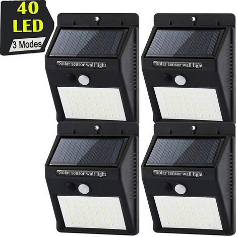 lot De 4 Lampes Solaires D'extrieur, 20pcs Led Waterproof Outdoor Solar Lights With Motion Sensor, Outdoor Solar Lighting