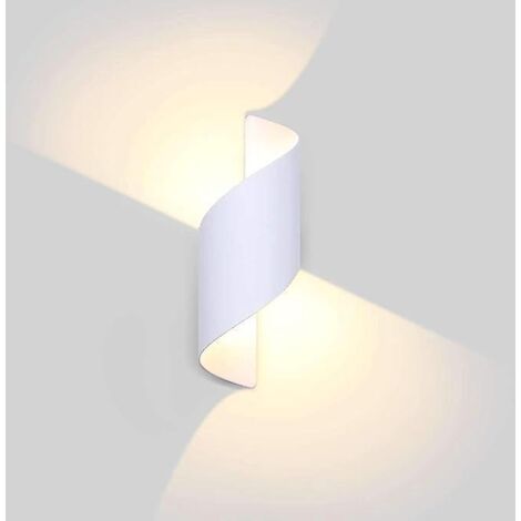 (blanc) Applique Murale Extrieure Led Tanche Moderne Aluminium Applique Murale Extrieure Lumire Extrieure Pour Cour Jardin Terrasse Prs Mur Cour V (1/5)