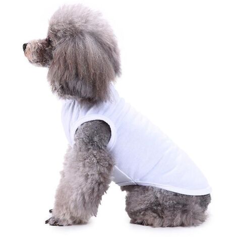 coton 1 Pices Chemises Pour Animaux, T-shirt Minimaliste Pour Chien, Mignon Respirant Chiot Sweat T Doux Gilet Mode Vtementsadapt Aux Chats Et Chi (1/5)