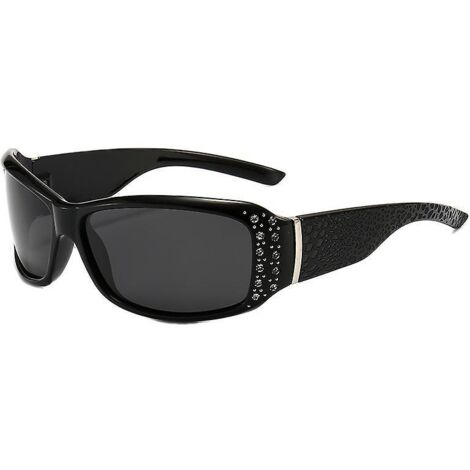 women's Polarised Night Vision Glasses (black), Uv Protection, Anti-glare, Cycling Glasses For Driving/fogging/rain (1/5)