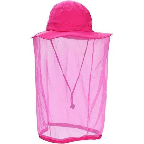 chapeau Maille Tte De Moustique (rose), Chapeau Cowboy Apiculteur, Chapeau Voile Maille Anti-insectes, Chapeau Seau Masque Buisson Extrieur, Prote (1/5)