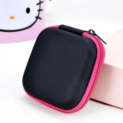 5 Pices (couleur De L'image), Mini Bote De Rangement Pour Casque, Tui Rigide Portable Pour Casque, Mini Tui De Transport Pour Casque, Mini Tui Pou (1/5)