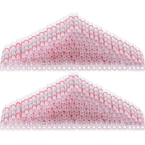 150 Pcs 22-18awg Connecteurs De Fil Scells Souder Rouge Connecteurs Bout Bout Thermortractables Bornes De Fil Bout Bout Lectriques Isoles Tanch (1/5)