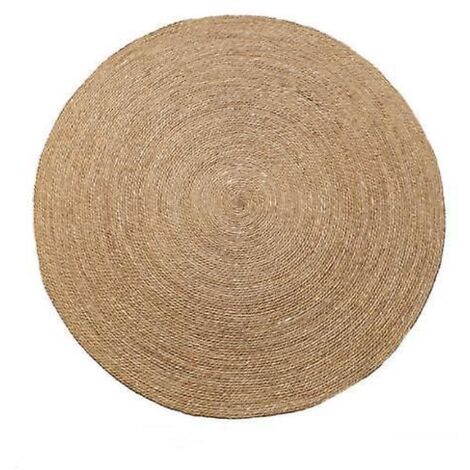 tapis Tapis De Sol Rond En Osier De Jute Diamtre 40cm (1/3)