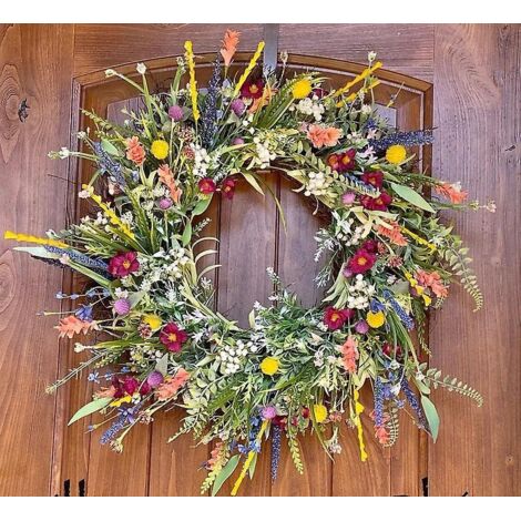 guirlande De Fleurs Artificielles Pour Dcoration Intrieure Et Extrieure - 35 Cm- Colore (1/5)