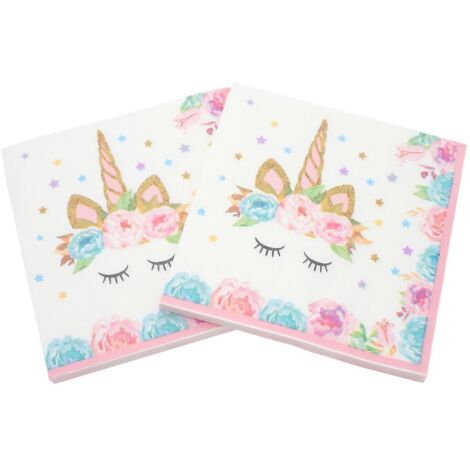 lot De 40 Serviettes En Papier Colores-serviettes De Table Cow-serviettes De Table Imprimes Avec Des Animaux De Dessins Anims, Dcoration De Table (1/5)