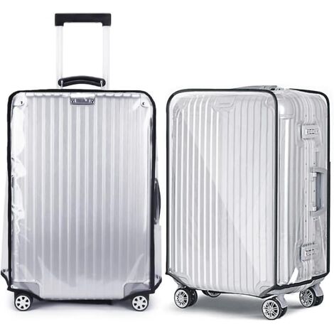 2 Housses De Bagage En Pvc Transparent, 28" Housse De Protection Lavable, Convient La Plupart Des Bagages
