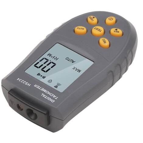 tachymtre Numrique Compte-tours Digital Professionnel Cran Lcd Tachomtre Testeur Compteur De Tours Autochange Avec Batterie Rsistant Sans Contac (1/5)