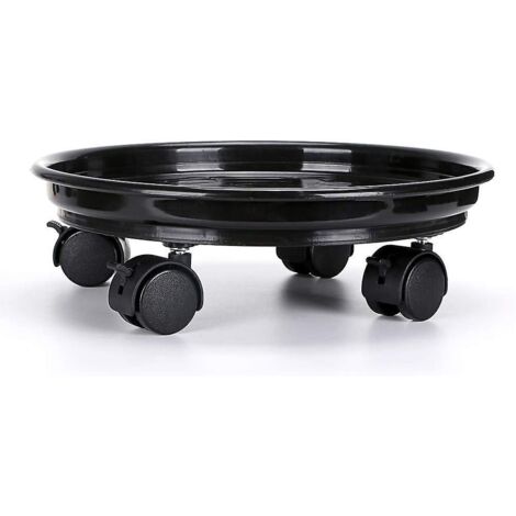 support De Pot De Fleurs Roues, 24cm Support Roulant Plantes, Support Pour Plante, Capacit De Charge 56kg (1/5)