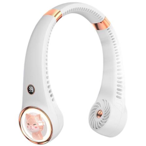 ventilateur Cou Sans Lame Conception De Casque Avec 3 Vitesses Ventilateur Rechargeable Usb Pour Intrieur Extrieur Ventilateur Cou Sans Lame Cad