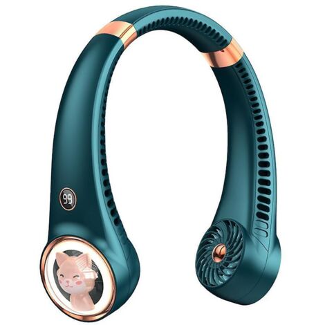 ventilateur Cou Sans Lame Conception De Casque Avec 3 Vitesses Ventilateur Rechargeable Usb Pour Intrieur Extrieur Ventilateur Cou Sans Lame Cad