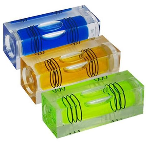 lot De 3 40 X 15 X 15 Mm Mini Niveaux Bulle De Haute Prcision Trois Lignes (1/5)