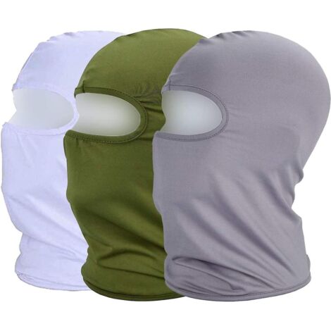 3-pcs-protection Uv Cagoule De Cyclisme Masque Lger Mince En Lycra Tissu Coupe-vent Respirant Sports D'extrieur Masque Complet (1/4)