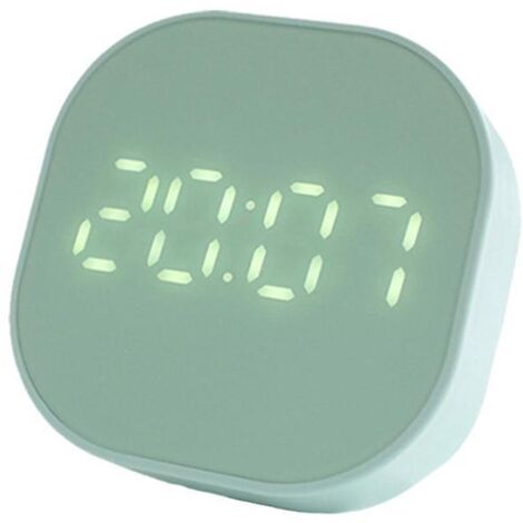 smart Creative Timekeeping - Green, Mini Cartoon Simple Digital Clock, Horloge Lectronique De Chevet Pour Tudiants (1/5)