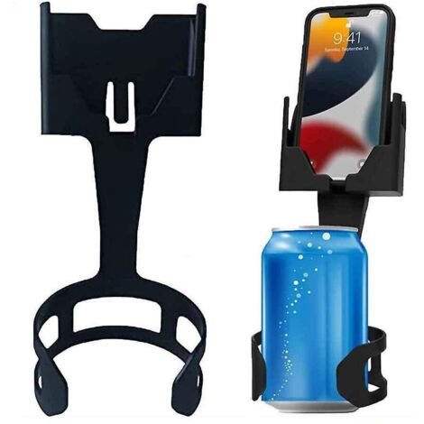 tasse D'eau De Tlphone Portable 2 En 1 Support De Voiture Support De Boisson En Conserve Gps Pour Vhicule Paresseux (1/5)