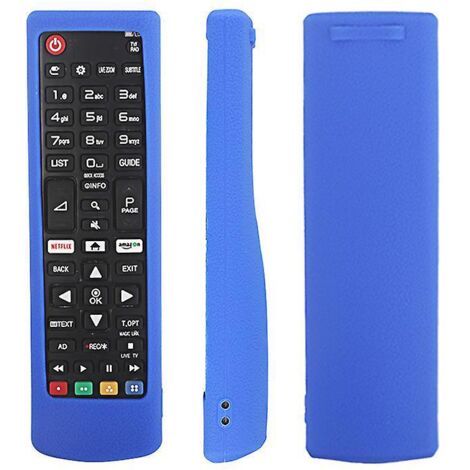 (bleu)tui De Protection En Silicone Pour Lg Tlcommande Akb75095308 Akb74915324 Akb73715601, Antidrapant Housse Coque Compatible Avec Lg Tv Remote (1/3)