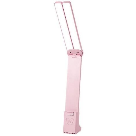 lampe De Bureau De Lecture Pour Enfants Double Led - Rose, Bureau Domicile, Petite Lampe De Bureau Portable, Grande Plage D'clairage, Lampe De B (1/5)