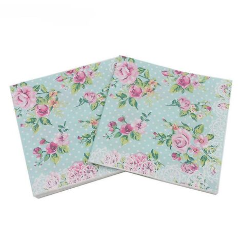 lot De 40 Serviettes En Papier Colores, Pour Cocktail, Fte, Bricolage, Origami, Pour La Gastronomie, Anniversaire, Mariage, Dcoration De Table, R (1/5)