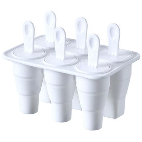 blanc-moule  Glaons En Silicone De Qualit Alimentaire Avec Couvercle Pour Rfrigrateur Domestique Artefact Cratif De Fabrication De Glaons De Petit (1/5)
