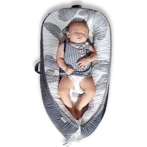 coton Baby Nest Cocoon Lit Pour Nouveau-n Nourrisson Et Bb, Couffin De Voyage Portable, Couverture Amovible Et Lavable (1/5)
