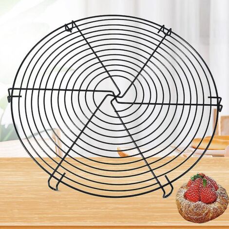 grille Ronde Pour Refroidir Les Gteaux - Diamtre 31.8cm - Grille Pour Refroidir Rapidement Et Uniformment Les Gteaux - Dmoulage Facile Des Ptisser (1/4)