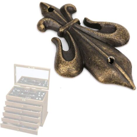 8 Pices Bronze Coin Protecteur Bord Pare-chocs De Scurit Mtal Vintage Meubles Coin Garde Ton Pour La Dcoration D'armoire De Bureau Domicile (1/5)