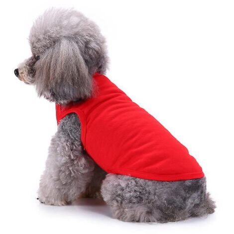 coton 1 Pices Chemises Pour Animaux, T-shirt Minimaliste Pour Chien, Mignon Respirant Chiot Sweat T Doux Gilet Mode Vtementsadapt Aux Chats Et Chi (1/5)