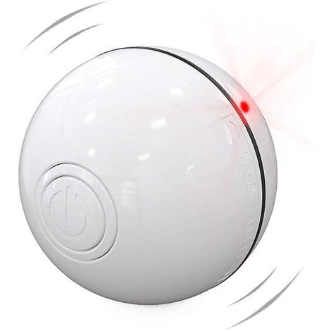 (white-pack Of 2) Smart Interactive Cat Toy Ball Boule Roulante Automatique Usb Rechargeable Cat Light Toy Balle Auto-rotative 360 Degrs Avec Lum (1/5)