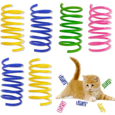 40 Pices Chat Jouets Jouet De Chat Jouet Color De Chat Interactif Chat Jouets Jouets Pour Chaton Chaton Printemps Jouet De Ressorts En Plastique I (1/5)