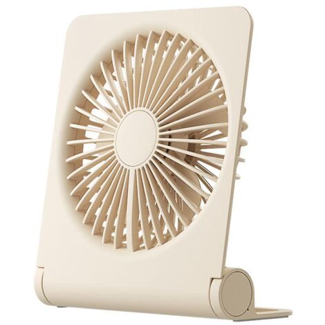 (marron) Petit Ventilateur De Bureau Rechargeable Usb Portable, Inclinaison 160, Avec Batterie 4500 Mah, Vent Fort, Ultra Silencieux, 4 Modes De (1/5)