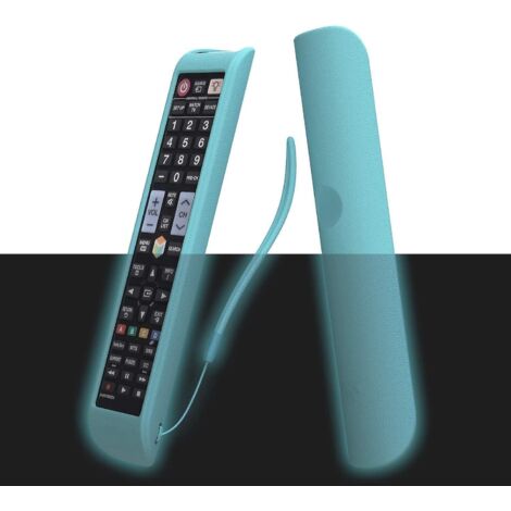 bleu Fluo-housse Coque De Protection Pour Tlcommande Samsung Smart Tv Aa59-00638a Etui Pour Tlcommande Housse De Protection Antidrapante En Silico (1/5)