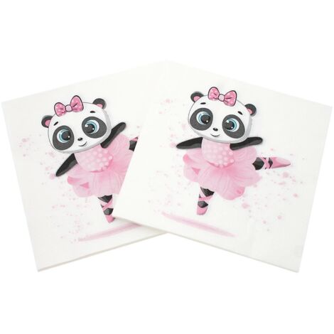lot De 40 Serviettes En Papier Colores-serviette De Table Panda De Glace, Dames, Pour La Gastronomie, Anniversaire, Mariage, Dcoration De Table, (1/5)