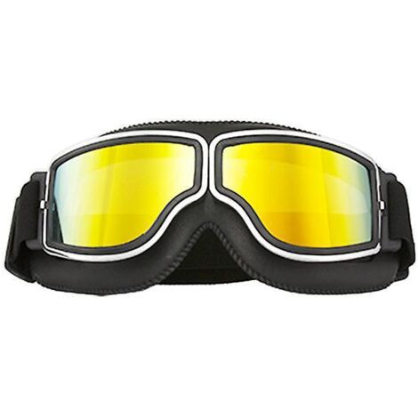 lunettes De Moto Biker Cyclisme Ski Cruisern Aviator Cruiser Jet Lunettes De Protection Masques De Moto Vintage Biker Oldtimer Scooter Harley Cho (1/5)