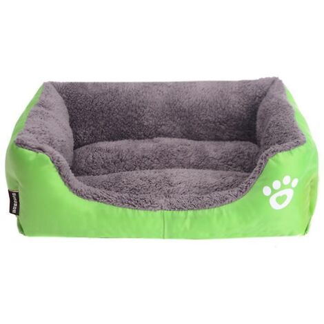 chenil Pour Animaux De Compagnie Pour Toutes Les Saisons-vert S, Chenil Carr, Tapis Teddy Pomeranian, Chenil Pour Animaux De Compagnie En Coton Pp (1/5)