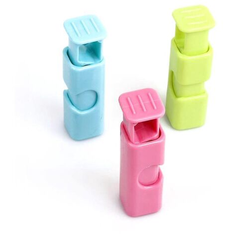 3 Pcs- Fermeture Sachet,rutilisables Alimentaire D'tanchit Clips, Pour Sceller Les Sacs Alimentaires, La Cuisine/la Maison/le Stockage De Camping (1/5)