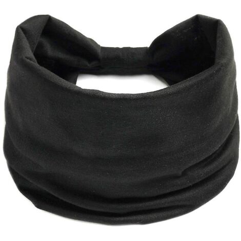 noir-cheveux Femme Idal Pour Yoga, Style, Sport, Voyages Accessoire Cheveux Multi-styles Bandeau Large Cheveux Fille Pour Une Vie Active (1/5)